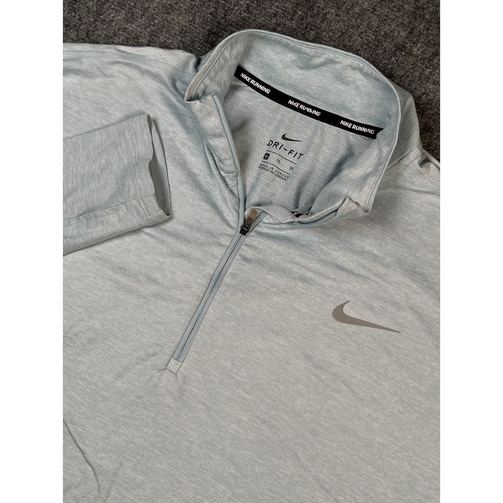 Nike Dry‎ Element HZ Top DriFit Running Blue 1/2 Zip Shirt Women's XL Pullover
